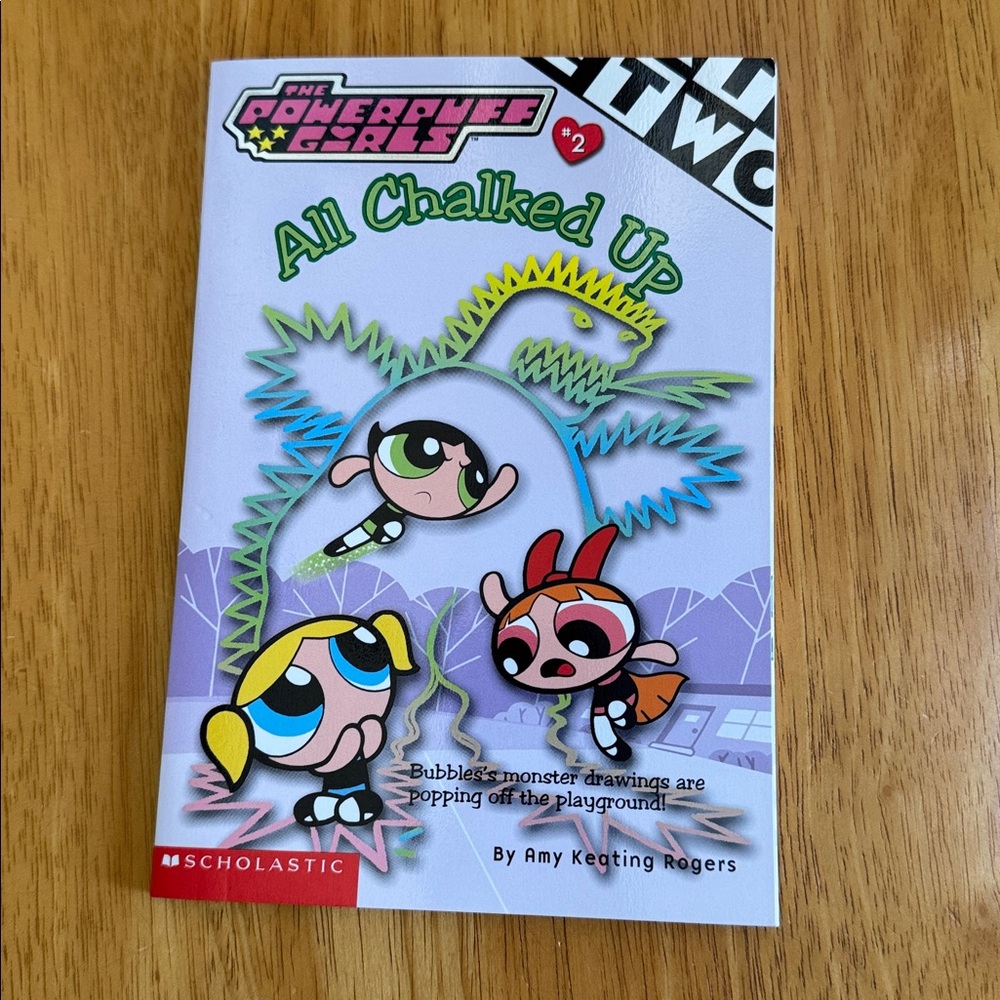 ❤️ NEW Power Puff Girls Book #2 Paperback All Chalked Up Vintage
